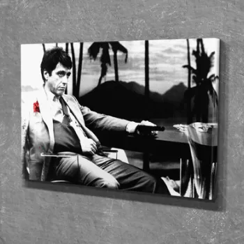 Tablou decorativ, DC222, Canvas, Lemn, Multicolor imagine