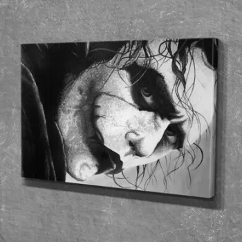 Tablou decorativ, DC225, Canvas, Lemn, Multicolor imagine