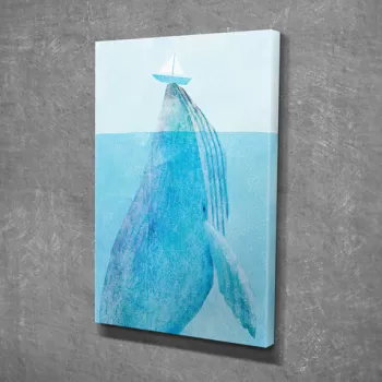 Tablou decorativ, DC233, Canvas, Lemn, Multicolor imagine