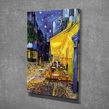 Tablou decorativ, DC238, Canvas, Lemn, Multicolor imagine