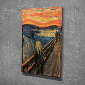 Tablou decorativ, DC245, Canvas, Lemn, Multicolor imagine