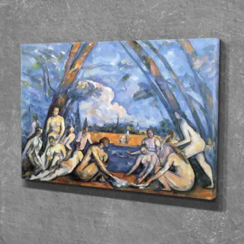 Tablou decorativ, DC246, Canvas, Lemn, Multicolor imagine