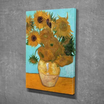 Tablou decorativ, DC250, Canvas, Lemn, Multicolor imagine