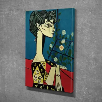 Tablou decorativ, DC252, Canvas, Lemn, Multicolor imagine