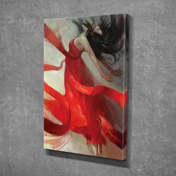 Tablou decorativ, DC270, Canvas, Lemn, Multicolor imagine