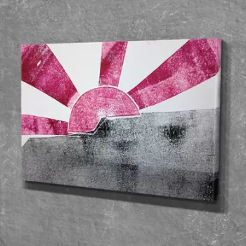 Tablou decorativ, DC273, Canvas, Lemn, Multicolor imagine