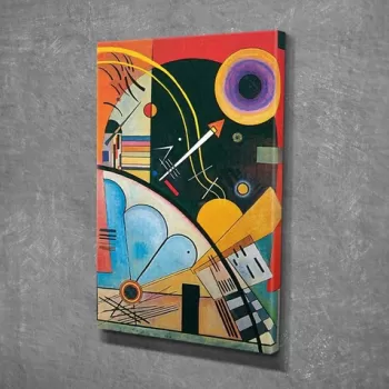 Tablou decorativ, DC276, Canvas, Lemn, Multicolor imagine