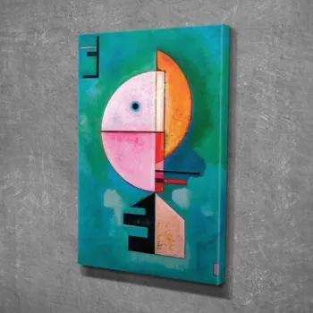 Tablou decorativ, DC277, Canvas, Lemn, Multicolor imagine