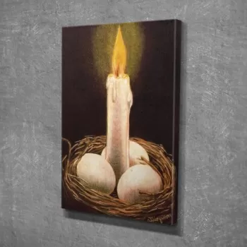Tablou decorativ, DC298, Canvas, Lemn, Multicolor imagine