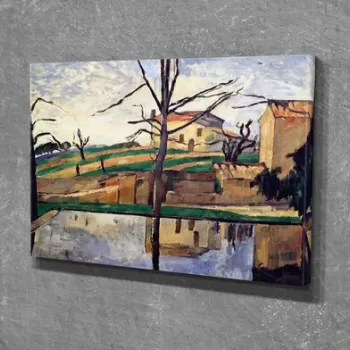 Tablou decorativ, DC301, Canvas, Lemn, Multicolor imagine