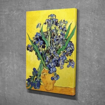 Tablou decorativ, DC307, Canvas, Lemn, Multicolor imagine
