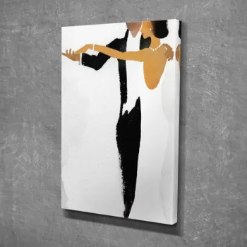 Tablou decorativ, DC344, Canvas, Lemn, Multicolor imagine
