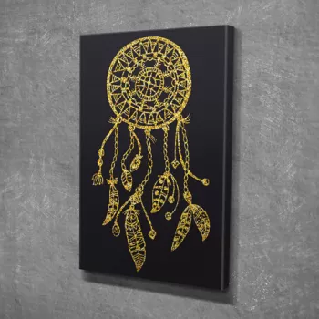 Tablou decorativ, DC346, Canvas, Lemn, Multicolor imagine