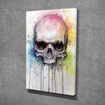 Tablou decorativ, DC356, Canvas, Lemn, Multicolor imagine