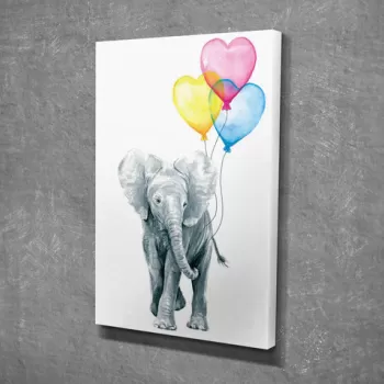 Tablou decorativ, DC357, Canvas, Lemn, Multicolor imagine