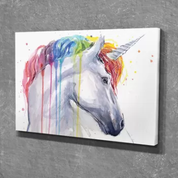 Tablou decorativ, DC359, Canvas, Lemn, Multicolor imagine
