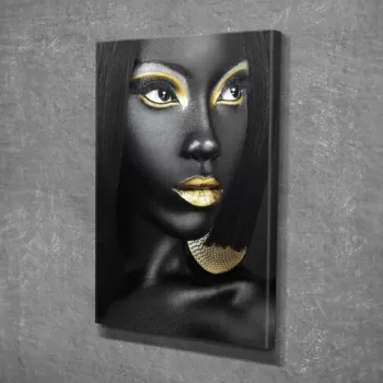 Tablou decorativ, DC364, Canvas, Lemn, Multicolor imagine