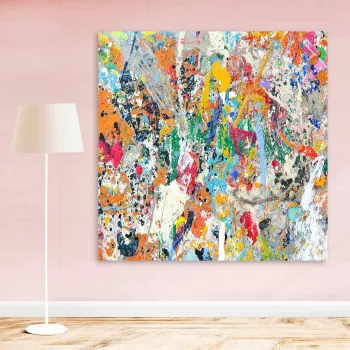 Tablou decorativ, DEV10698-140140, Cadru: 100% LEMN (Grosime: 3-4 cm), Multicolor imagine