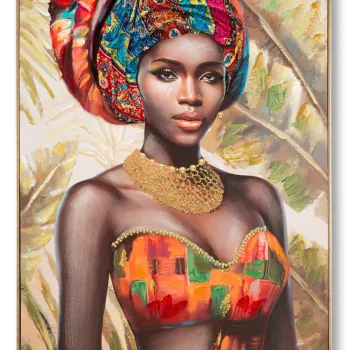 Tablou decorativ Deva -B, Mauro Ferretti, 82x122 cm, canvas pictat/lemn de brad, multicolor imagine