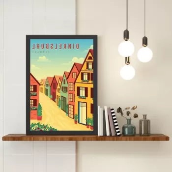 Tablou decorativ, Dinkelsbuhl (55 x 75), MDF , Polistiren, Multicolor imagine