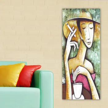 Tablou decorativ, DKY21398524_50120, Cadru: 100% LEMN (grosime: 3 cm), Multicolor imagine