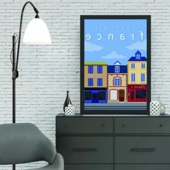 Tablou decorativ, Domfront (55 x 75), MDF , Polistiren, Multicolor imagine