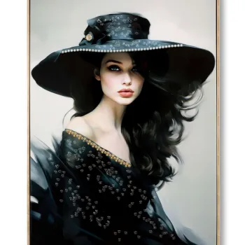 Tablou decorativ Dori -A, Mauro Ferretti, 62x92 cm, lemn de pin/canvas pictat si lacuit, multicolor imagine