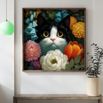 Tablou decorativ, DOS009-50, MDF, Lemn masiv, Multicolor imagine