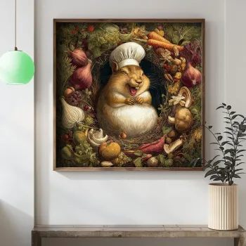 Tablou decorativ, DOS070-70, MDF, Lemn masiv, Multicolor imagine