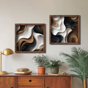 Tablou decorativ, DOS080-70, MDF, Lemn masiv, Multicolor imagine