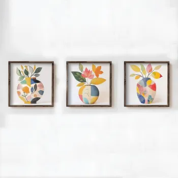 Tablou decorativ, DOS085-70, MDF, Lemn masiv, Multicolor imagine