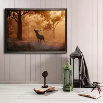 Tablou decorativ, Dream Forest XL, Lemn, Lemn, Multicolor imagine