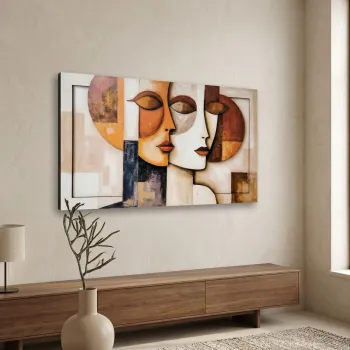 Tablou decorativ, Duo, MDF, Dimensiuni: 40 x 68 cm, Multicolor imagine