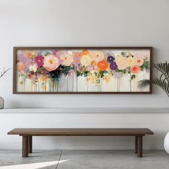 Tablou decorativ, EMR009, Lemn, Multicolor imagine