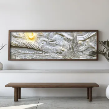 Tablou decorativ, EMR014, Lemn, Multicolor imagine