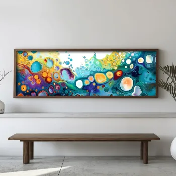 Tablou decorativ, EMR020, MDF, Lemn, Multicolor imagine