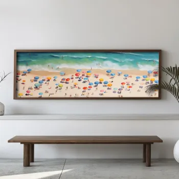 Tablou decorativ, EMR024, Lemn, Multicolor imagine