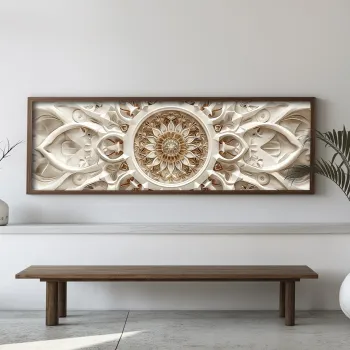 Tablou decorativ, EMR025, Lemn, Multicolor imagine