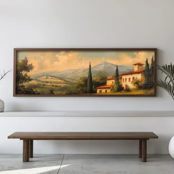 Tablou decorativ, EMR039, Lemn, Multicolor imagine