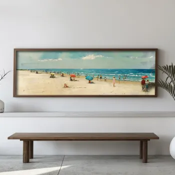 Tablou decorativ, EMR053, Lemn, Multicolor imagine