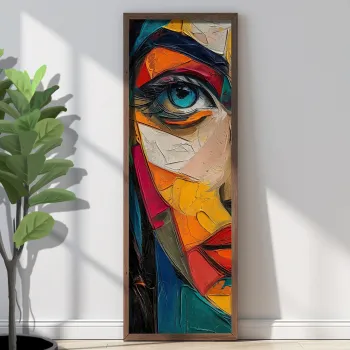 Tablou decorativ, EMR078, Lemn, Multicolor imagine