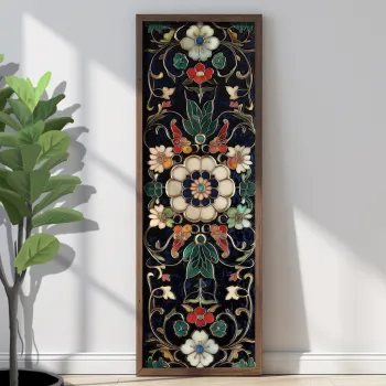 Tablou decorativ, EMR085, Lemn, Multicolor imagine