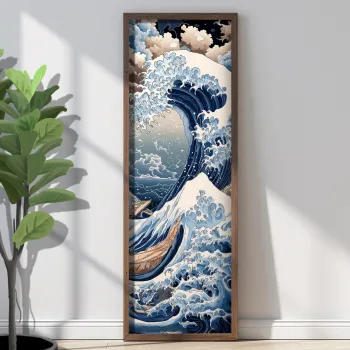 Tablou decorativ, EMR097, Lemn, Multicolor imagine