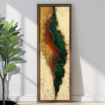 Tablou decorativ, EMR101, Lemn, Multicolor imagine