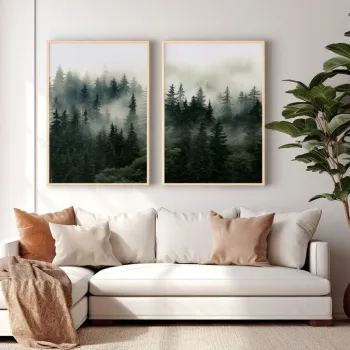 Tablou decorativ, Ersy2Limodel19-Ahsap, LEMN SOLID, MDF (Grosime: 2,7 mm, Multicolor imagine
