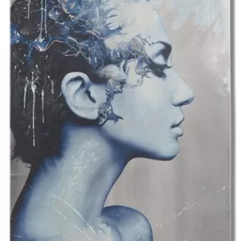 Tablou decorativ Face, Mauro Ferretti, 80x120 cm, canvas, multicolor imagine