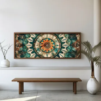 Tablou decorativ, FAH003-120, MDF, Lemn masiv, Multicolor imagine