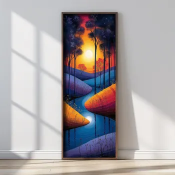 Tablou decorativ, FAH019-120, MDF, Lemn masiv, Multicolor imagine