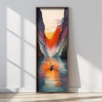 Tablou decorativ, FAH069-120, MDF, Lemn masiv, Multicolor imagine