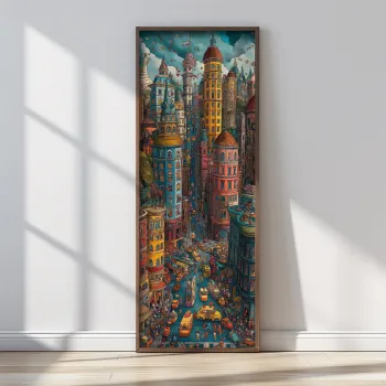 Tablou decorativ, FAH079-120, MDF, Lemn masiv, Multicolor imagine